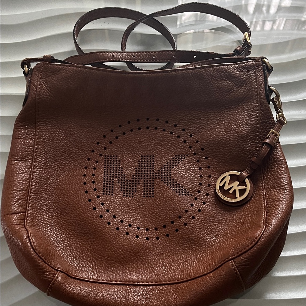 Michael Kors Rich Brown Shoulder Bag